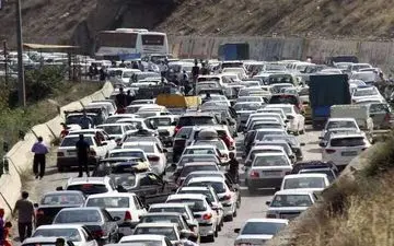 ترافیک پرحجم در چالوس؛ آخرین وضعیت بارش‌ها