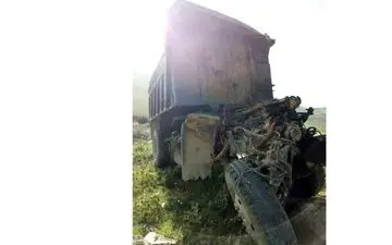 خواب جان راننده کامیون را گرفت 