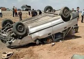 تصادف دلخراش در چم گردله | پراید واژگون شد، حادثه‌ای خونین با یک کشته و سه مصدوم