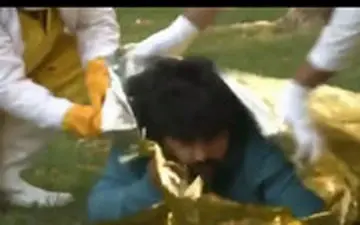 وحشت و فرار هنرپیشه سرشناس از یک بیمار !