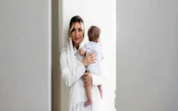 استایل خاص و شیک پسر بهرام رادان در تولد پدرش سوژه کاربران شد