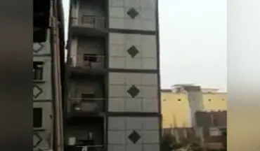 تخریب ناگهانی یک ساختمان 4 طبقه در 5 ثانیه! + فیلم