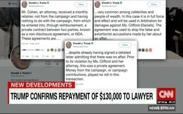 ترامپ پرداخت پول به هنرپیشه فیلم های غیراخلاقی را تائید کرد