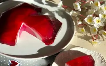 طرز تهیه ژله قلب سورپرایز| جذابه!