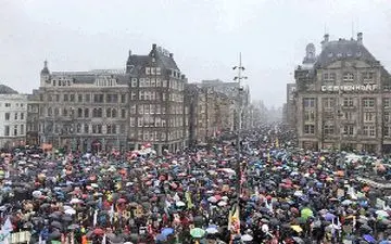 رسیدن تظاهرات ضد نژادپرستی به هلند + فیلم