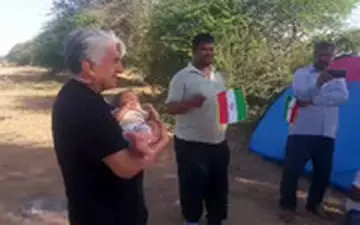 بچه داری رضا کیانیان پس از رقص در خوزستان