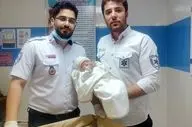 زایمان اضطراری نوزاد در آمبولانس اورژانس سقز