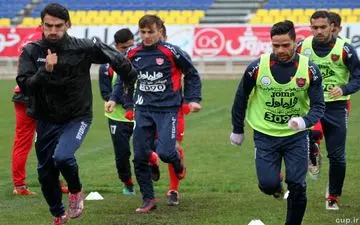 تمرین پرسپولیسى زیر باران/ مسلمان مصدوم شد