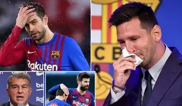 افشای یک خیانت بزرگ/ پیکه به مسئولان بارسلونا: به خاطر حفظ باشگاه با مسی تمدید نکنید!