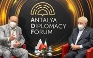 دیدار ظریف با وزرای خارجه لهستان و ترکیه در آنتالیا