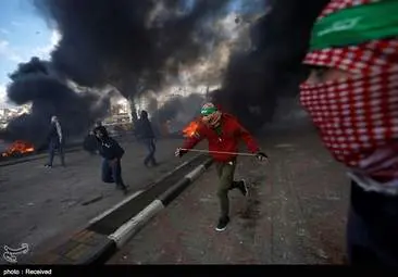 درگیری شهروندان خشمگین فلسطینی و نظامیان صهیونیست به روایت تصویر
