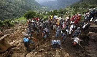 مرگ ۱۷ نفر در نپال به دلیل سیل و رانش زمین