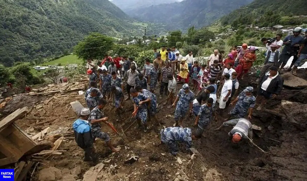 مرگ ۱۷ نفر در نپال به دلیل سیل و رانش زمین