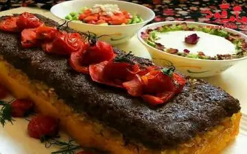 ته چین کباب تابه ای با طعم فوق العاده خوشمزه رو این طوری درست کن