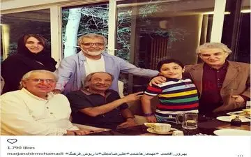 مرجان شیرمحمدی در کنار بزرگان سینما (عکس)