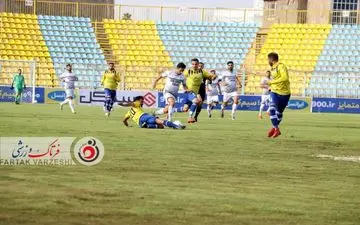 گل اول نفت مسجدسلیمان به تراکتور توسط هاشم نژاد 