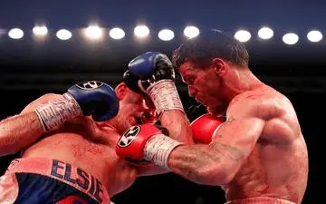 درگیری فیزیکی شدید تماشاچیان حین مبارزه بوکس! +فیلم 