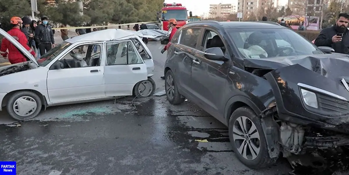 سانحه رانندگی بولوار امیریه منجر به مصدومیت 7 نفر شد