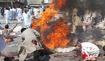 لحظه انفجار تروریستی در بلوچستان پاکستان + فیلم