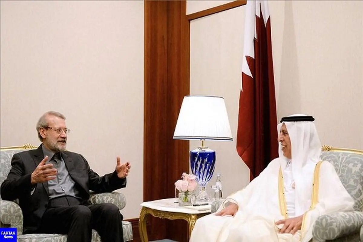 لاریجانی در دیدار همتای قطری: مواضع ایران و قطر به یکدیگر بسیار نزدیک است