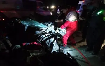 ۲ فوتی بر اثر تصادف تریلر با پژو آردی در گردنه پاتاق
