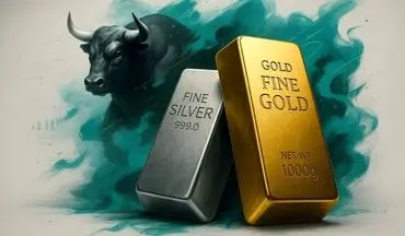 افزایش قیمت طلا با تضعیف دلار | ادامه رکوردشکنی نقره همزمان با انتظار برای کاهش نرخ بهره فدرال رزرو
