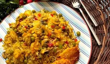 پلوی خوشمزه و جدید براتون آوردم| طرز تهیه پلو یونانی!