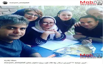 سلفی مریم امیرجلالی به همراه عوامل مجموعه ما خیلی باحالیم (عکس)