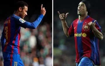  نیمار از رونالدینیو سبقت گرفت