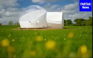 هتلی با ساختار حبابی شکل در فرانسه! + فیلم