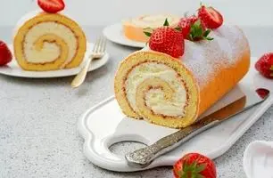 رولت خامه‌ای فوری | آماده در ۱۵ دقیقه بدون ترک خوردگی