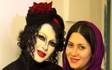 پوشش و گریم جالب نازآفرین کاظمی در یک نمایش (عکس)