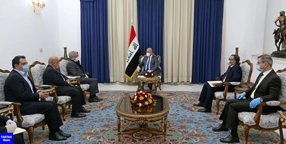 دیدار وزیر نیروی ایران با رئیس‌جمهور عراق؛ تأکید بر افزایش همکاری‌ها