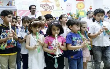  آموزش موسیقی به کودکان همدانی به روایت تصویر