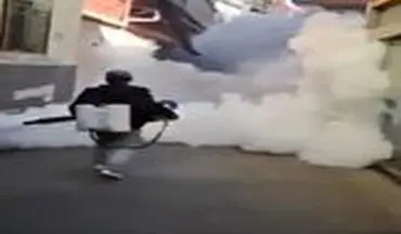 ضدعفونی کردن زادگاه کرونا با امکانات ویژه 