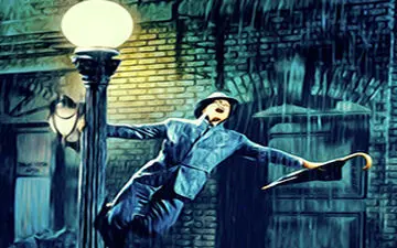 شادمانی عجیب مردم منطقه‌ای خشک پس از بارش باران!