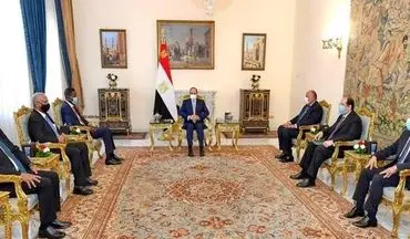رئیس جمهور مصر بر موضع کشورش در حمایت از سودان در برابر اتیوپی تأکید کرد
