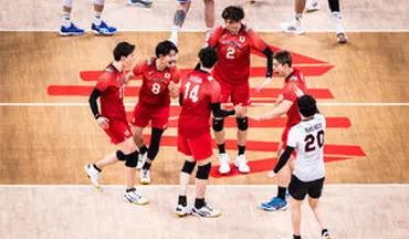 صعود ژاپن به نیمه‌نهایی لیگ ملت‌های والیبال