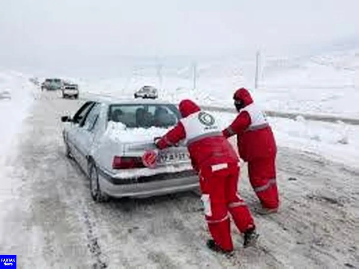  امدادرسانی هلال احمر به 894 نفر گرفتار در برف و کولاک