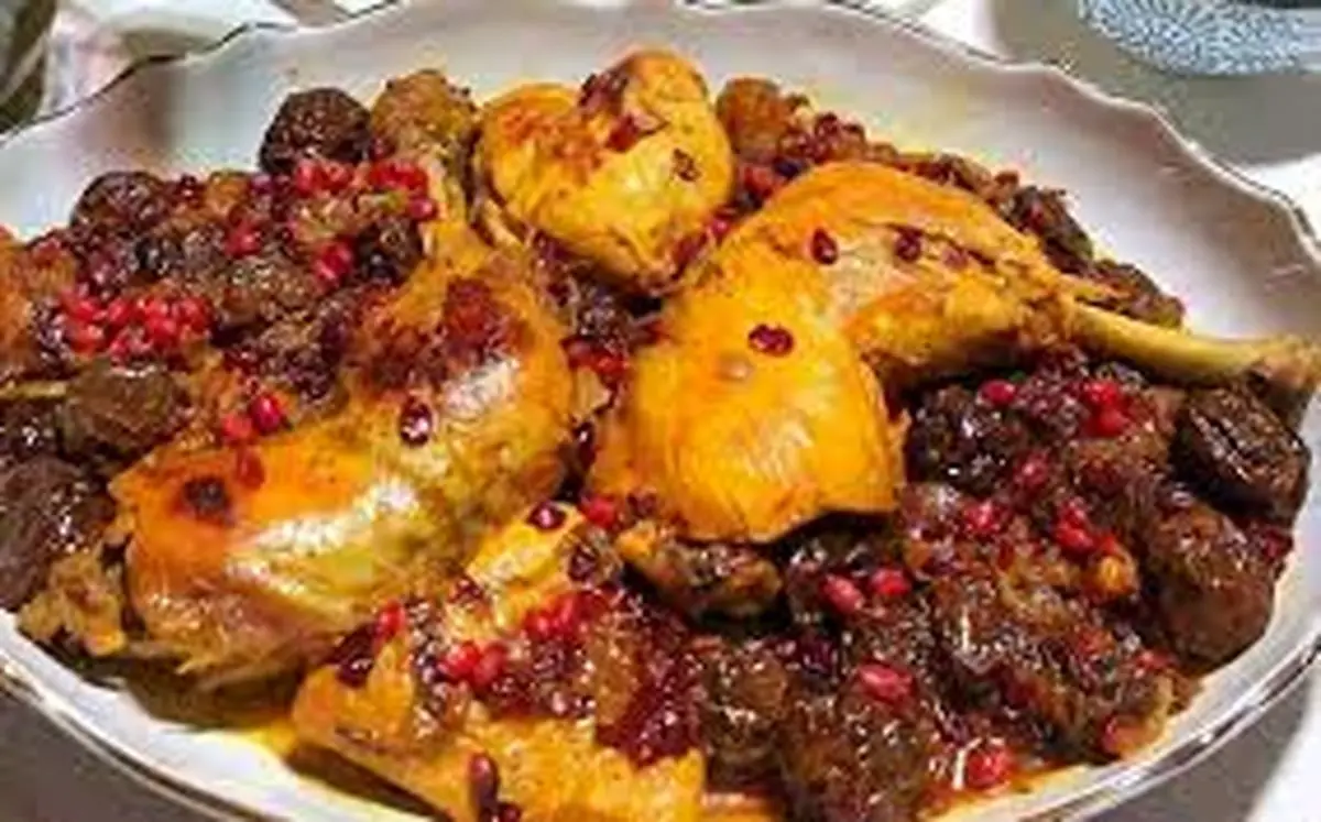 طرز تهیه  خورش مرغ آلو |خیلی عالیه !