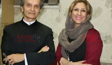 مرجانه گلچین در کنار استاد شهرداد روحانی (عکس)