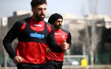 رامین رضاییان در تمرین پرسپولیس حاضر شد
