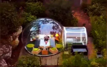 ساخت هتل حبابی، ایده‌ خلاقانه‌ای که باعث صرفه جویی در هزینه و فضا شده است + فیلم 