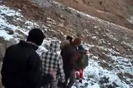 نجات معجزه‌آسای سه جوان در ارتفاعات برف‌گیر میبد