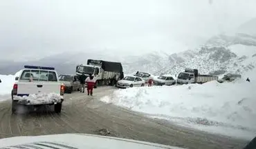  مسدود شدن جاده چالوس و آزاد راه تهران - شمال در پی بارش برف