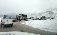  مسدود شدن جاده چالوس و آزاد راه تهران - شمال در پی بارش برف
