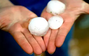  بارش وحشتناک تگرگ در آمریکا 