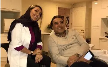 بهزاد محمدی در مطب دندانپزشکی خانم دکتر سرشناس (عکس)