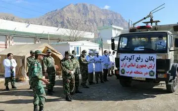 گزارش تصویری بازدید فرمانده قرارگاه منطقه ای غرب نزاجا از طرح غربالگری ویروس کرونا توسط تیپ 281 در پلیس راه کرمانشاه- همدان