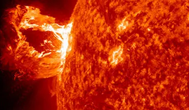 فوران خورشیدی از دید رصدخانه دینامیک فوق پیشرفته + فیلم